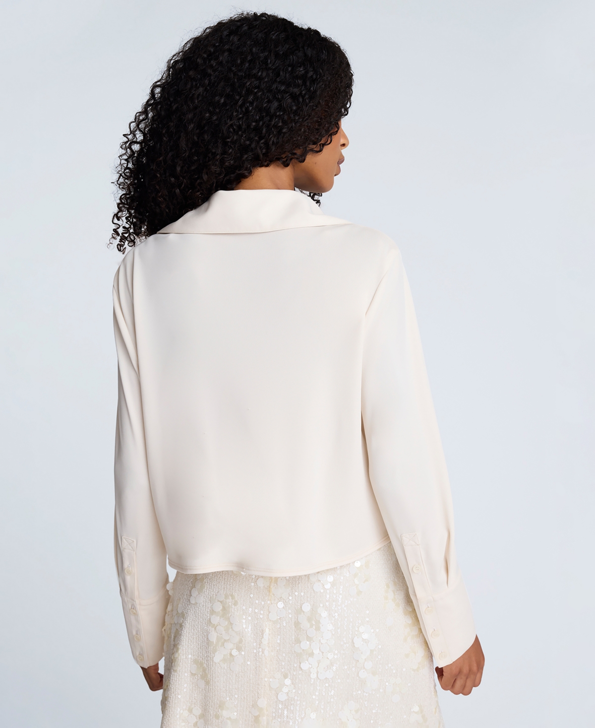 Kenneth Cole Women's Drape Front Pull-On Shirt