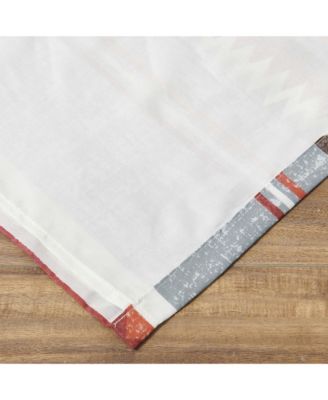 Kiva Western Boho Grommet Window Valance 84" x 16" by Greenland Home Fashion