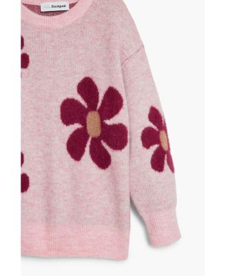 Girls Girls's Large floral sweater