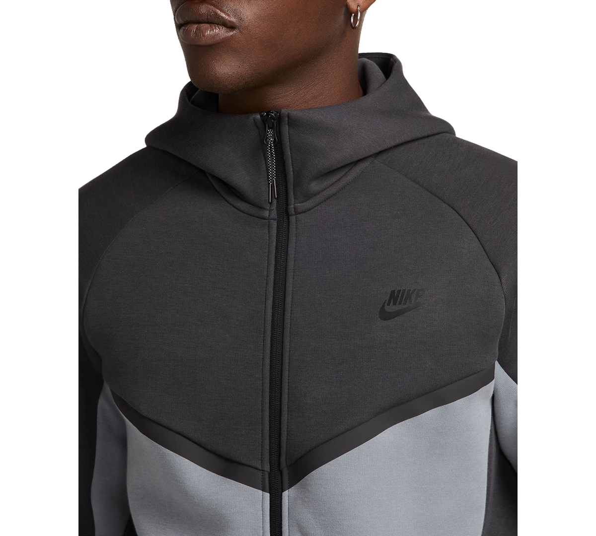 Nike Men's Tech Fleece Full-Zip Windrunner Logo Hoodie