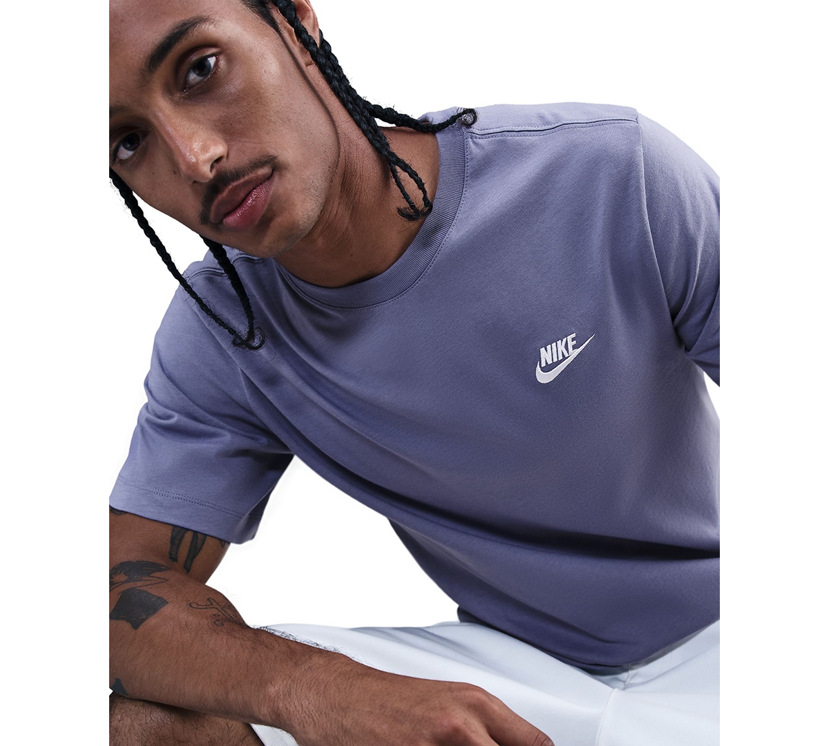 Nike Men's Sportswear Club T-shirt In Purple