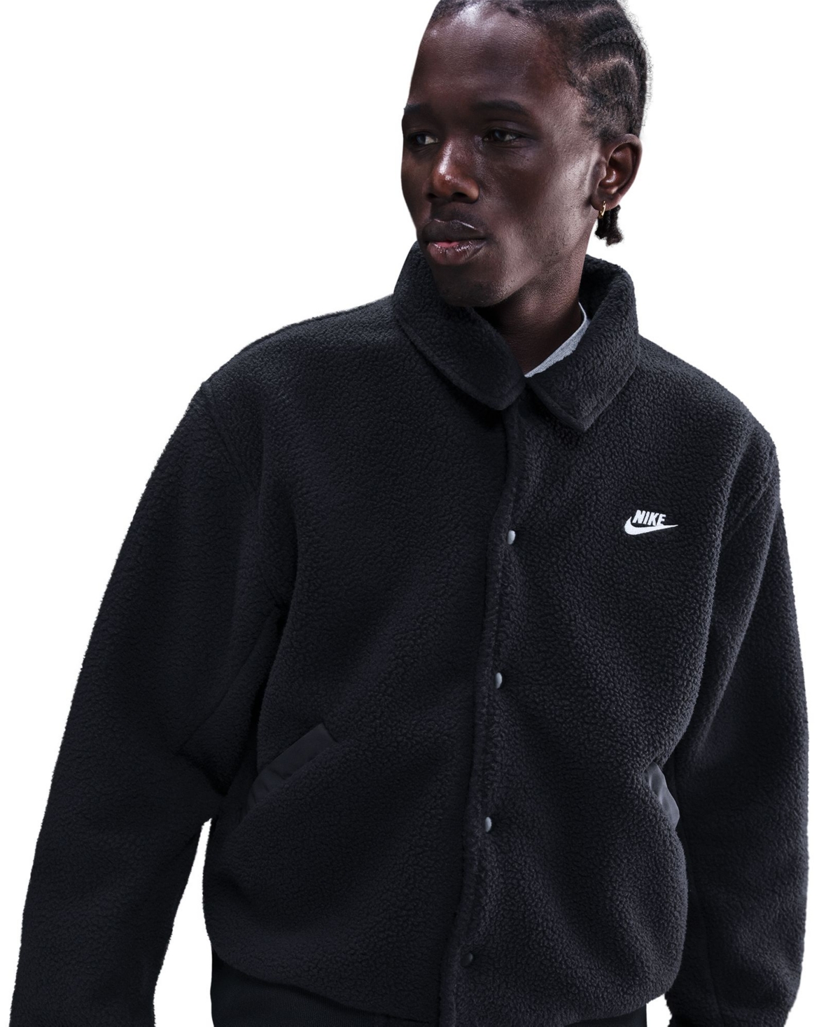 Nike Men's Sportswear Club High-Pile Coaches Jacket