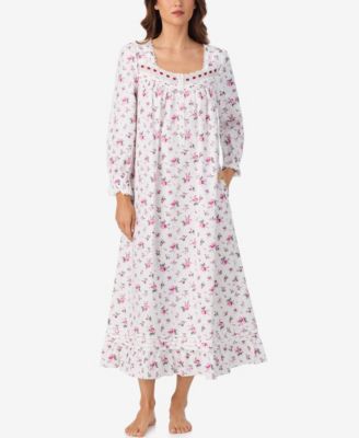 Women's Cotton Flannel Long Sleeve Ballet Nightgown