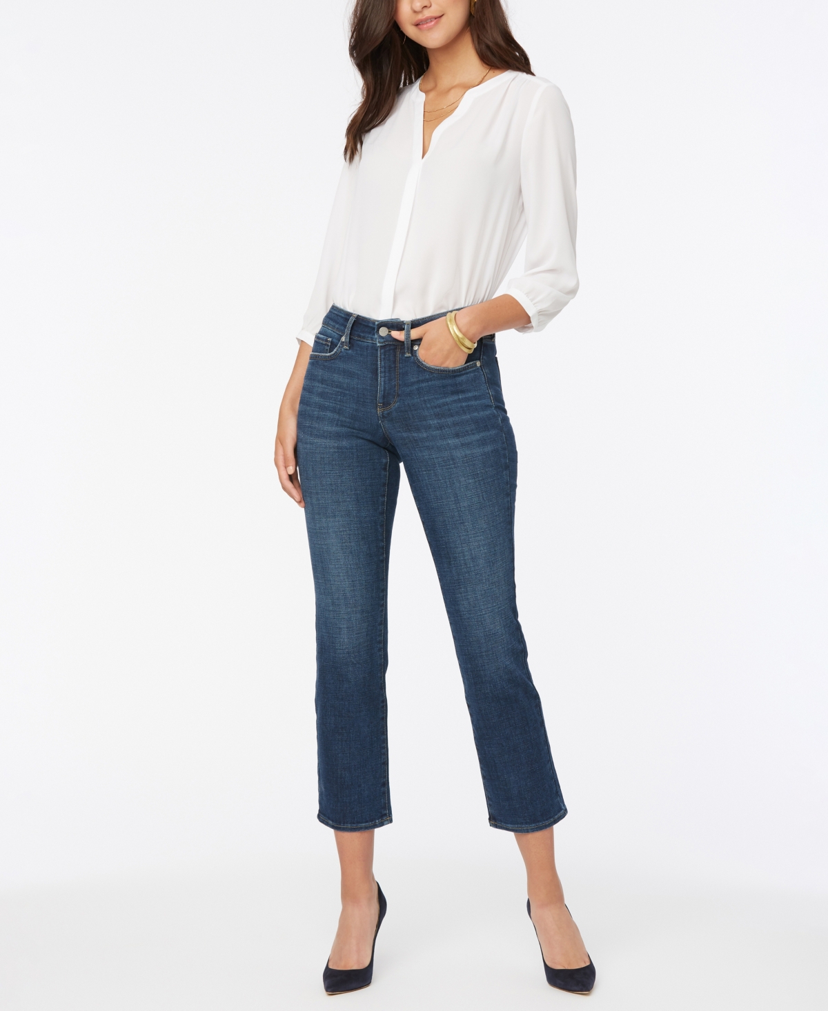 Nydj Women's Marilyn Straight Ankle Jeans