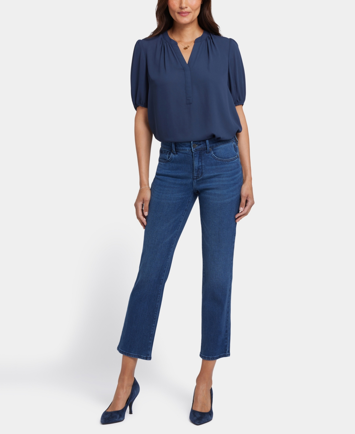 Nydj Women's Marilyn Straight Ankle Soft-Contour Denim Jeans