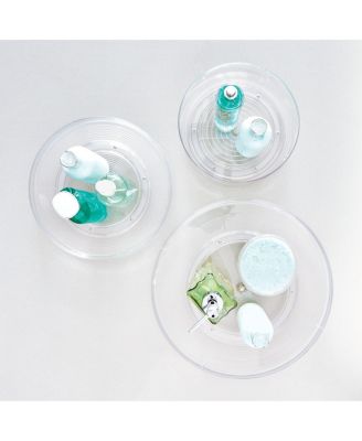 9-Inch Round Lazy Susan Organizer - Set of 2 - Clear