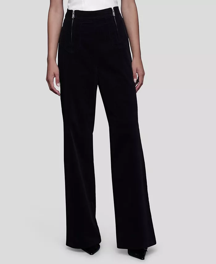 Women's Double-Zipper Wide-Leg Pants - thumbnail 6