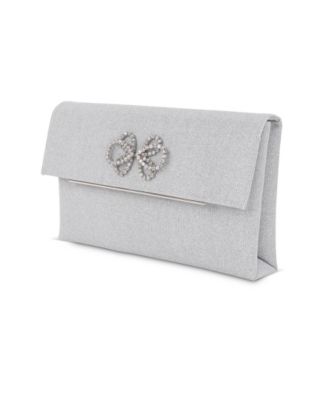 Woman's Millie Signature Frame Mini Pleated Satin Pouch
