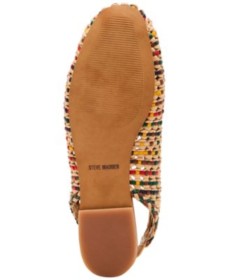 Women's Rumi Woven Slingback Raffia Flats
