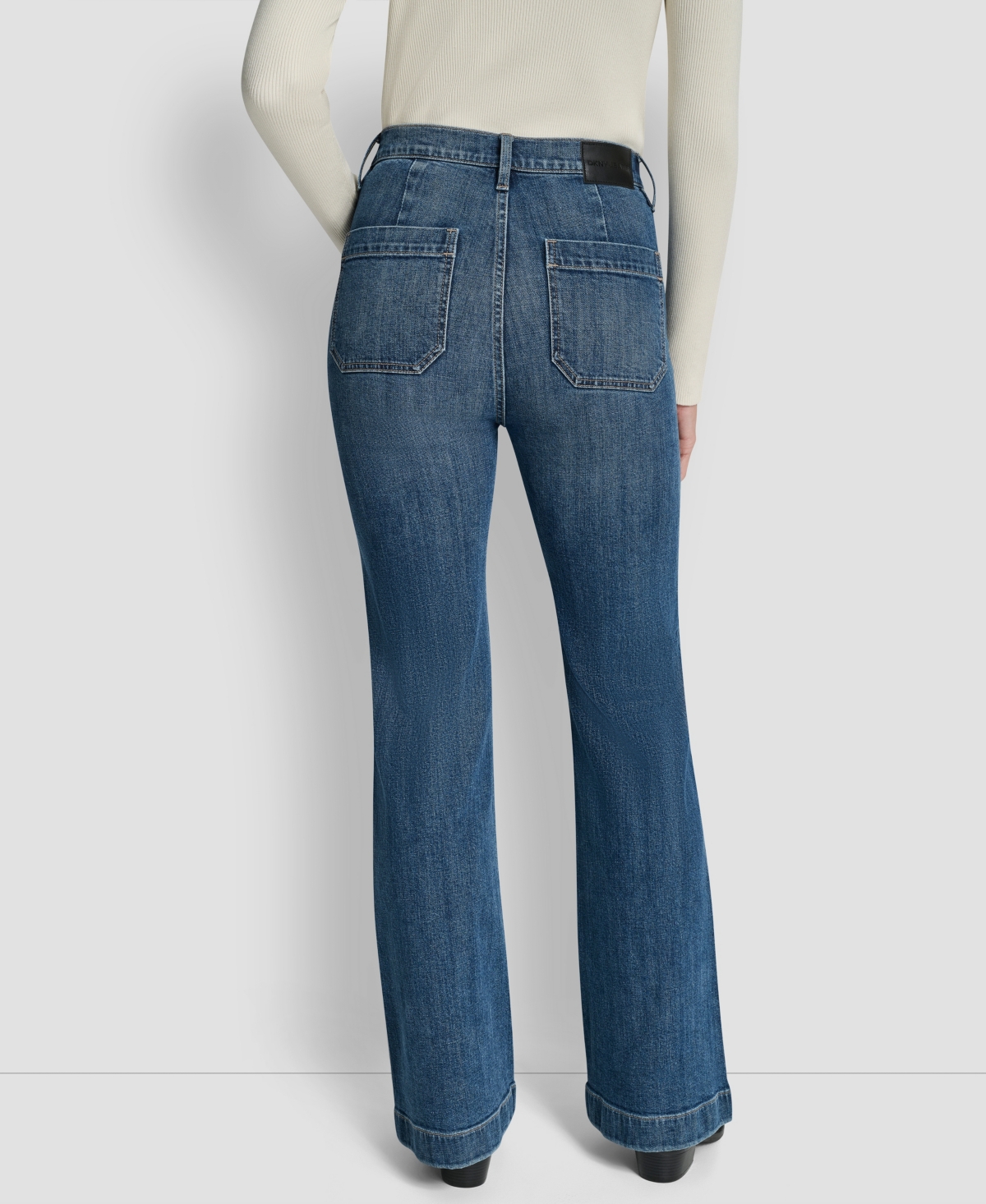 Dkny Jeans Women's High-Rise Relaxed Flare
