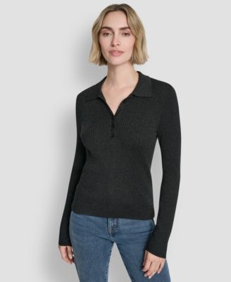 DKNY Jeans - Women's Ribbed Long-Sleeve Sweater