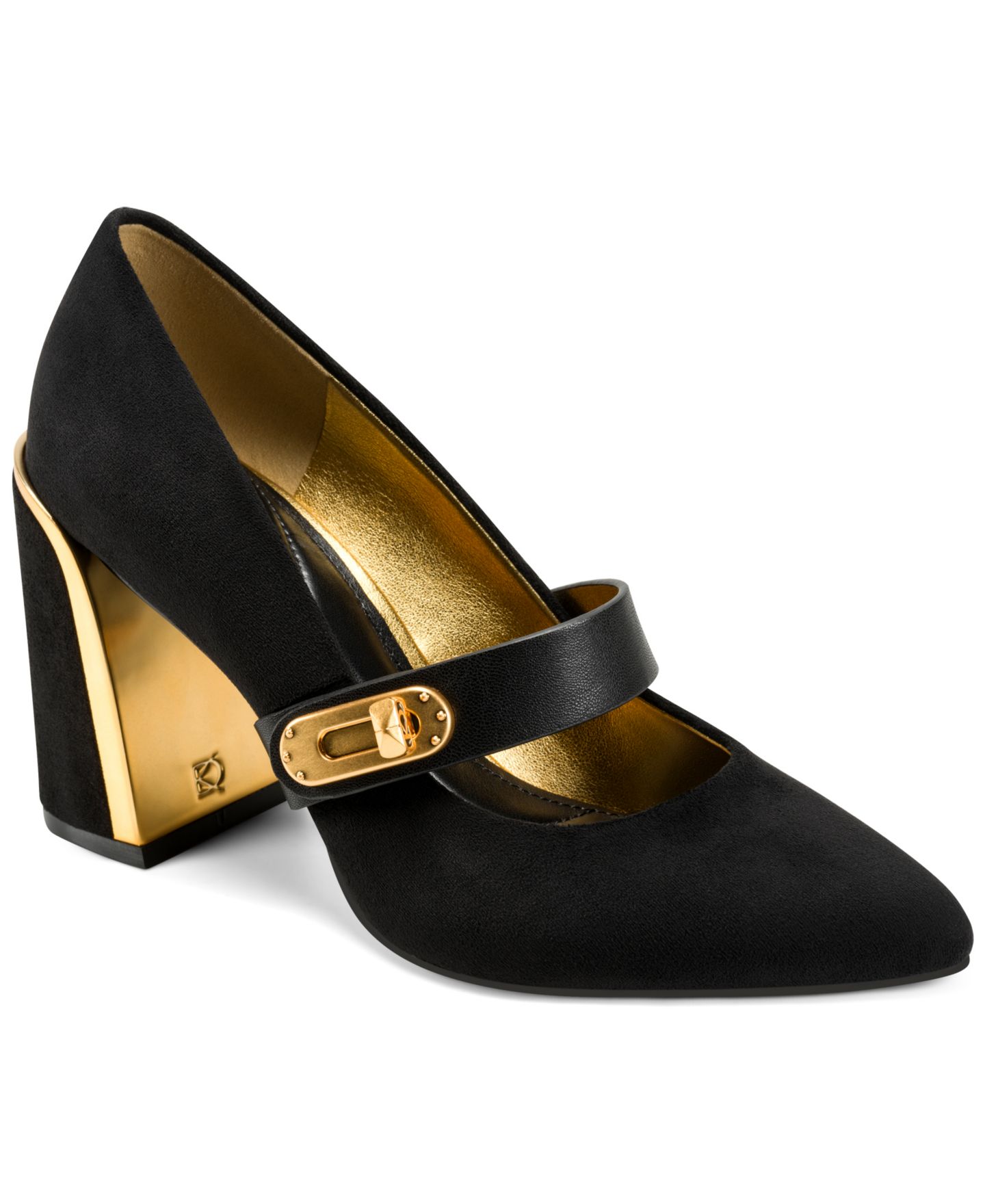 Женские туфли Donna Karan New York Rosey Mary Jane Pumps, цвет: Чёрный — фото 1