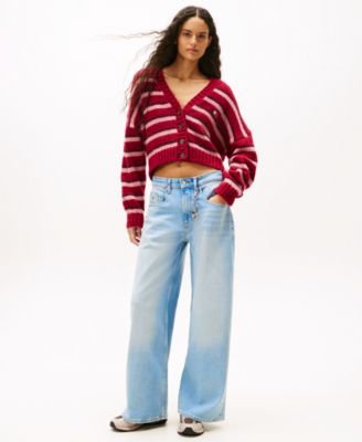 Tommy Jeans - Women's Charlie Mid Rise Loose Wide Leg Jeans