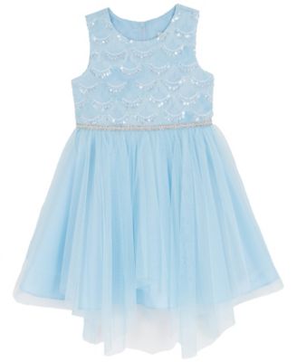 Girls 2T-6X Soutache Sequins Bodice Sleeveless Dress
