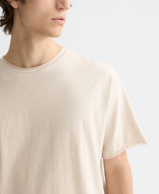 Men's Raw-Edged Relaxed-Fit T-Shirt