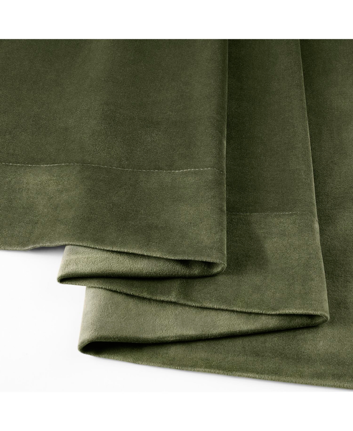 Half Price Drapes Hunter Green Signature Velvet Blackout Curtain