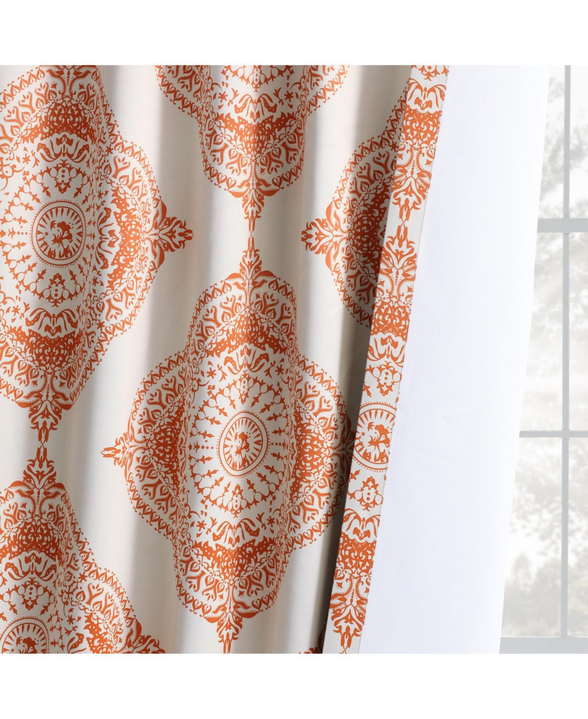 Half Price Drapes Henna Emblem Room Darkening Curtain
