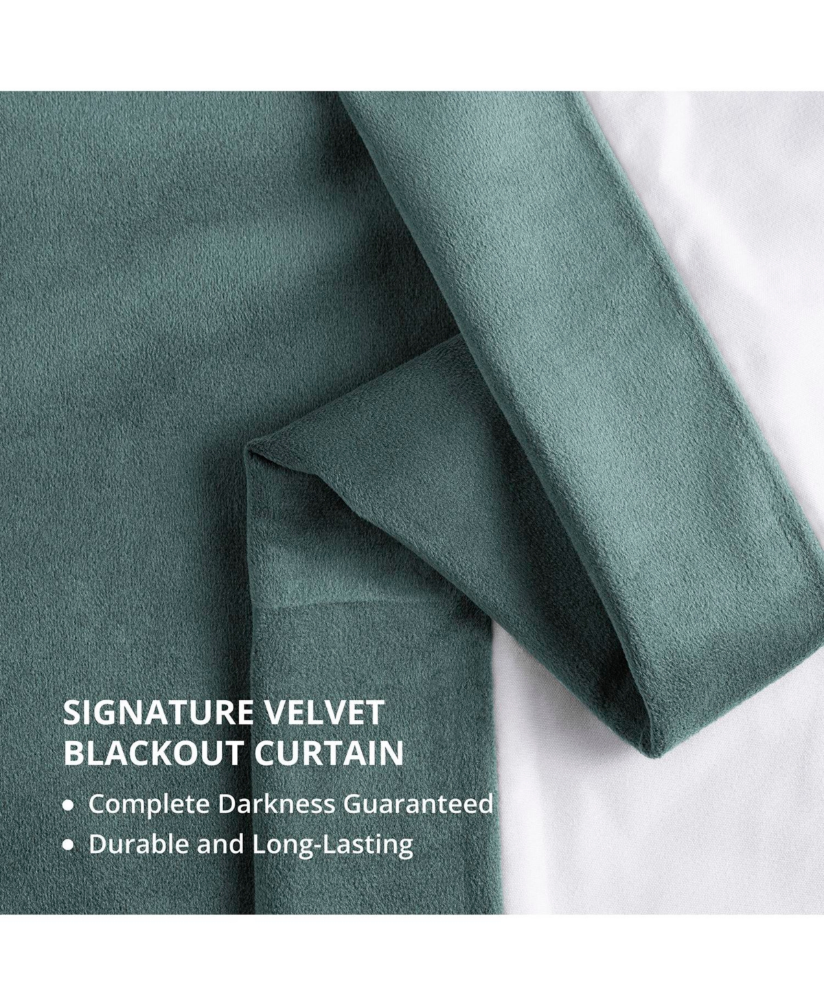 Half Price Drapes Skylark Blue Signature Velvet Blackout Curtain