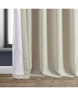 Faux Linen Hotel Blackout Curtain