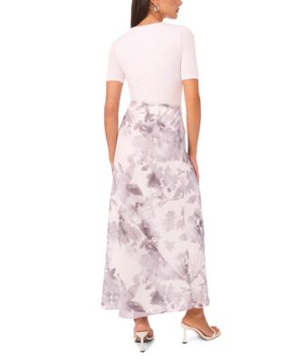 Women's Column Printed Maxi Skirt