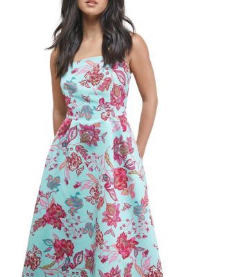 Women's Strappy Midi Prom Dress