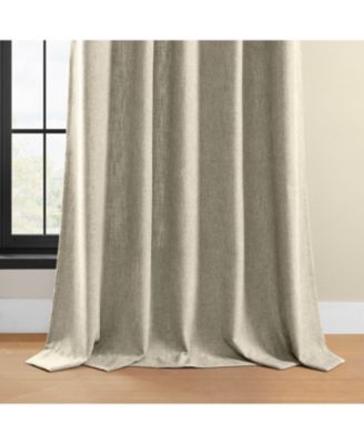 Simply Faux Linen Light Filtering Curtain Pair (2 Panels)