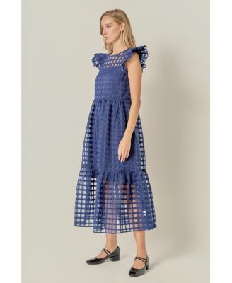 Women's Organza Midi Dress