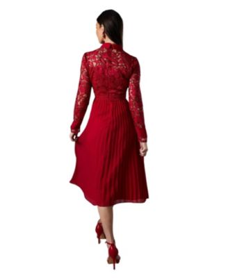 Women's Long Sleeve Midi Shirt Dress