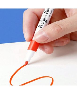 36 Pcs Acrylic Paint Pen, Multipurpose DIY Painting Acrylic Paint Pen for Home Glass Wood Stone Fabric Painting