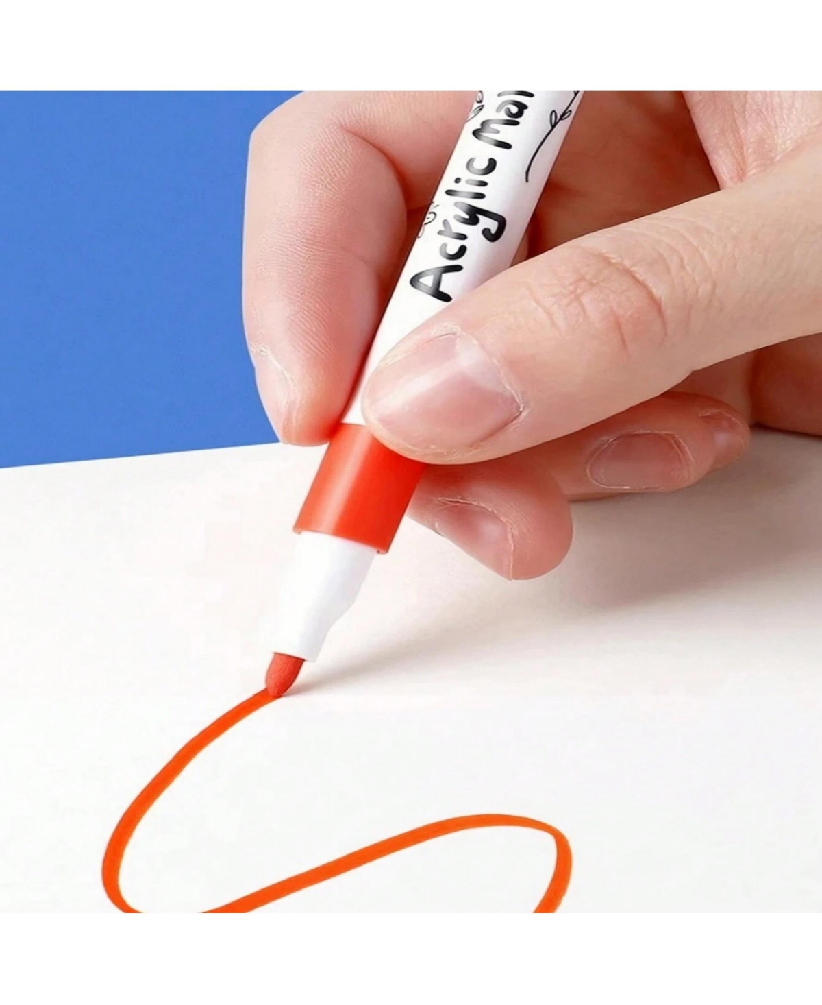 Htutwoo 36 Pcs Acrylic Paint Pen, Multipurpose Diy Painting Acrylic Paint Pen for Home Glass Wood Stone Fabric Painting