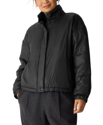 Women's High Collar Puffer Jacket, Regular and Plus