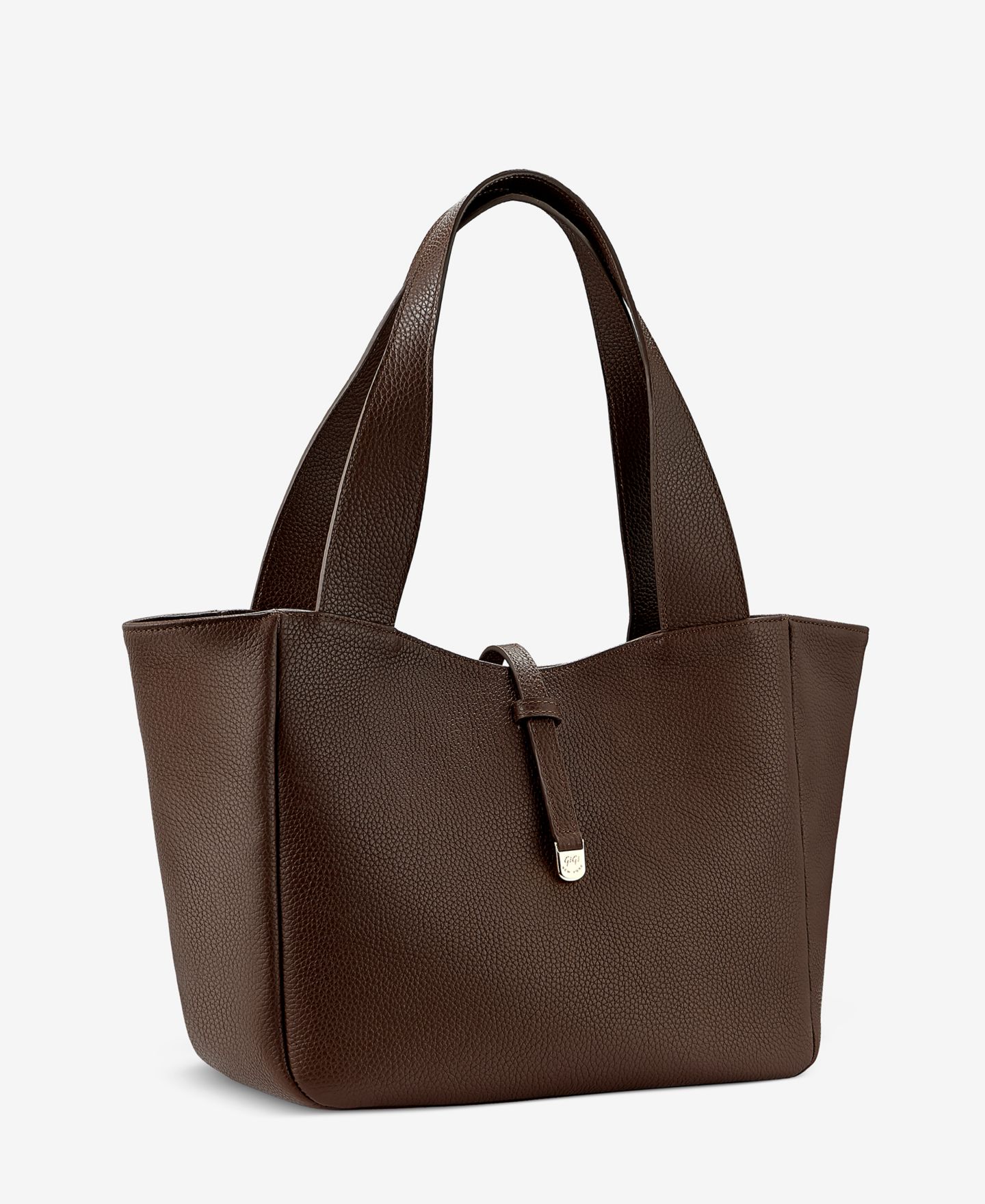 Женская сумка GiGi New York Mercer Pebble Leather, цвет: Шоколадный коричневый — фото 2