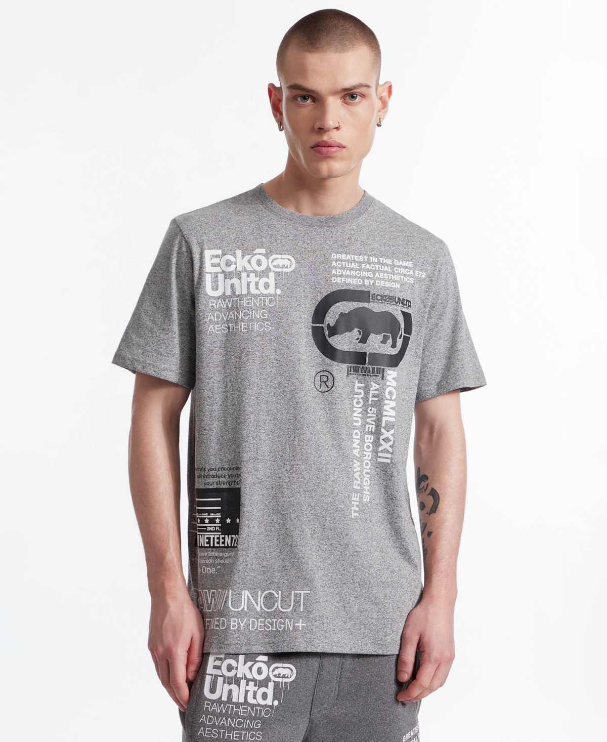Ecko Unltd Men's Double-a Short Sleeve Knit T-Shirt
