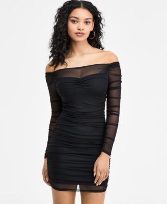 Women's Mesh Off-The-Shoulder Calista Bodycon Dress