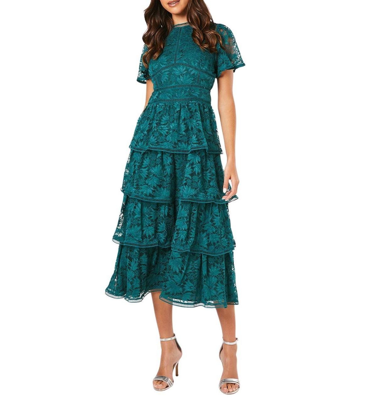 Coast Women's Tiered Lace Dress