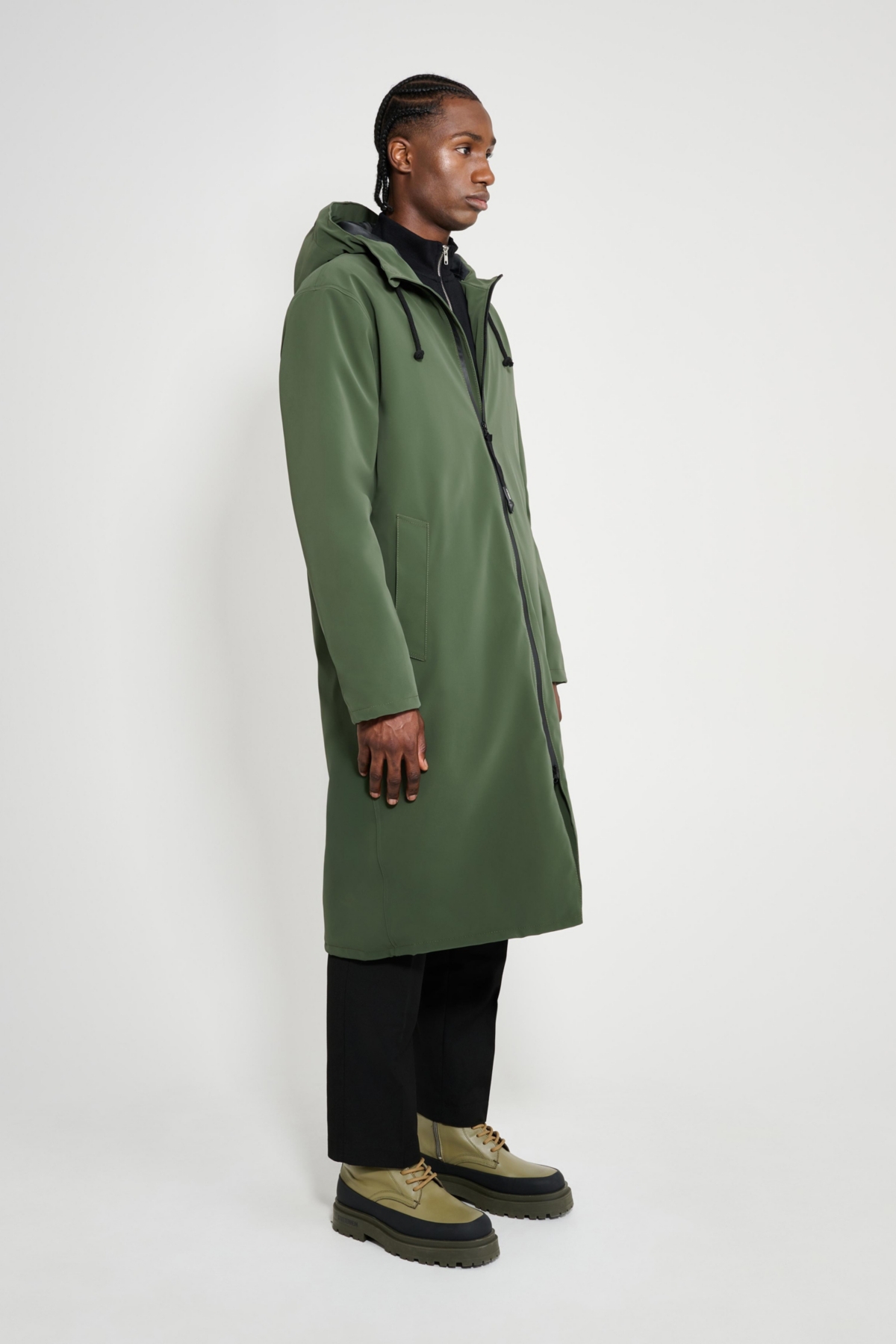 Stutterheim Men's Stockholm Long Matte Winter Coat