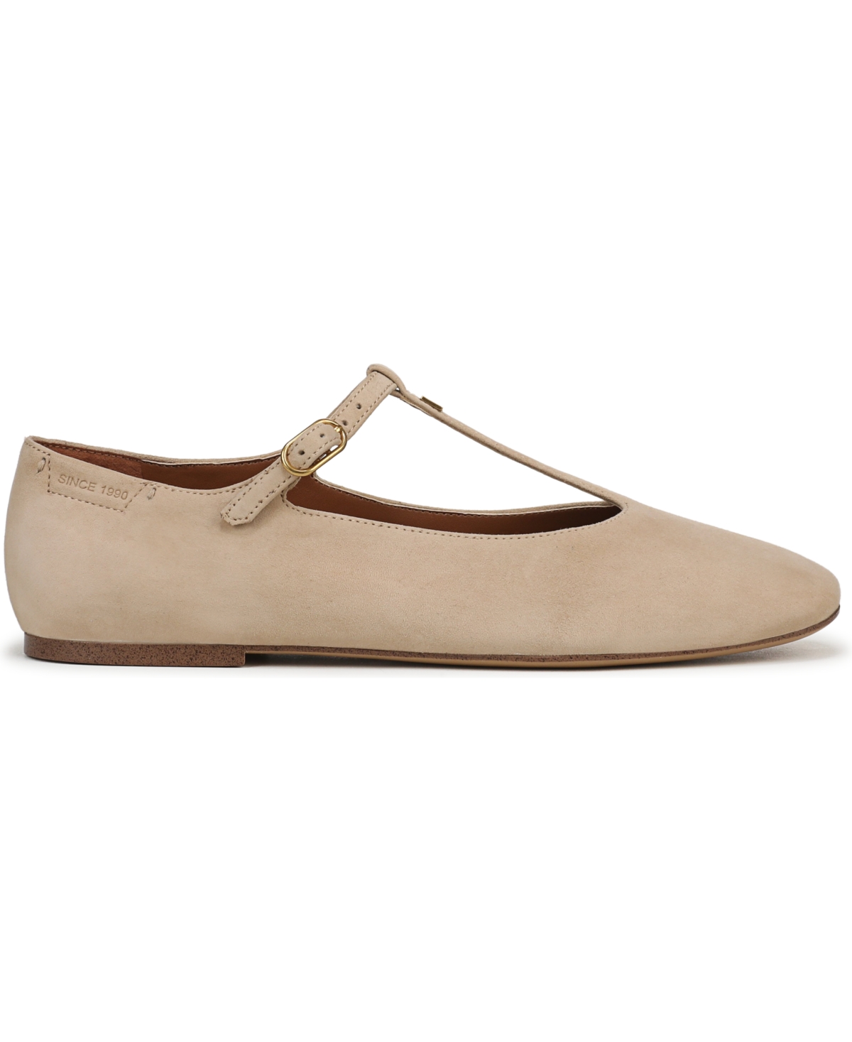 Franco Sarto Marylee T-strap Flat In Brown