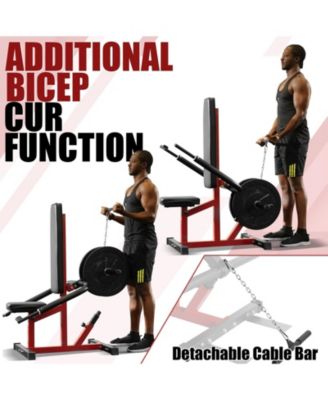 Plate Loaded Seated Dip Machine - 400LB Tricep Press & Cable Combo for Home Gym