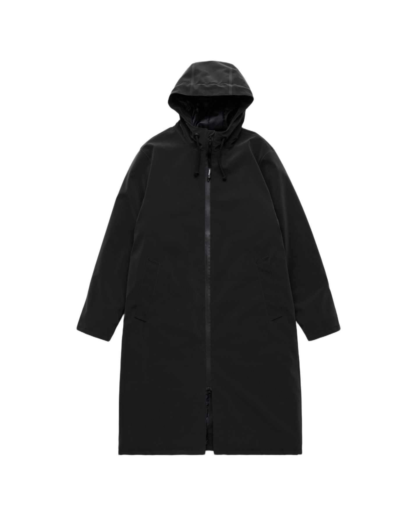 Мужское пальто Stutterheim Stockholm Long Matte Winter, цвет: Чёрный — фото 5