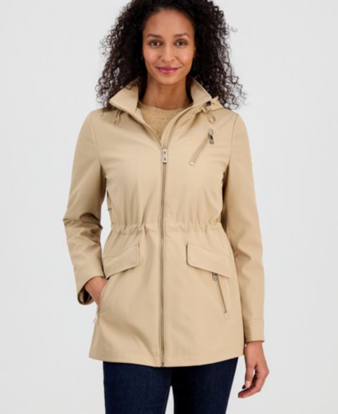Женская куртка MICHAEL Michael Kors Zip-Front Hooded Anorak, цвет: Хаки