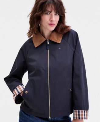 Petite Corduroy-Collar Barn Jacket