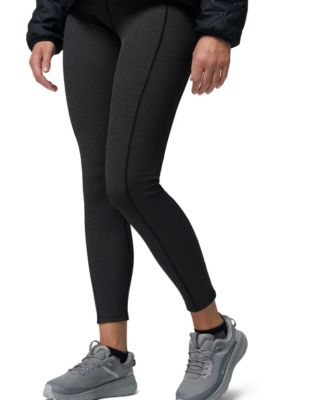 Columbia Womens Aldermore Crewneck Long Sleeve Sweatshirt Crest Collarless Jacket Move Leggings In Black