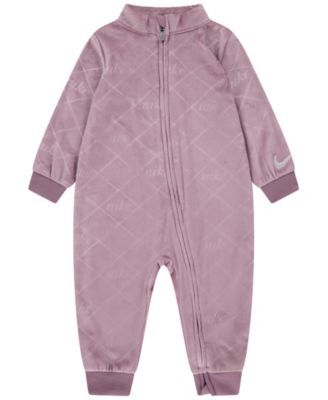Nike - Baby Girls Velour Monogram Coverall