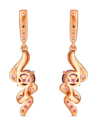 Multi-Stone Ombre Earrings (2.06 ct. t.w.) in 14k Strawberry Gold