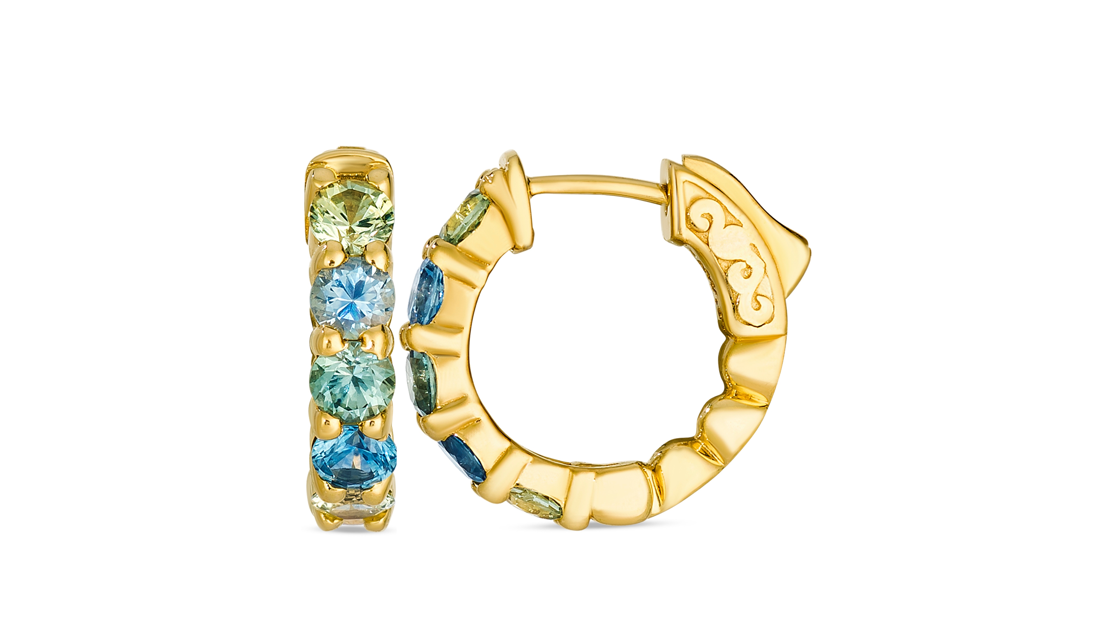 Le Vian Montana Sapphires (1.80 ct. t.w.) Hoop Earrings 14K Honey Gold