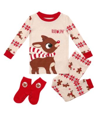 Rashti & Rashti - Boys or Girls 24M-4T 3-Piece Long-Sleeve T-Shirt, Socks and Pants Set