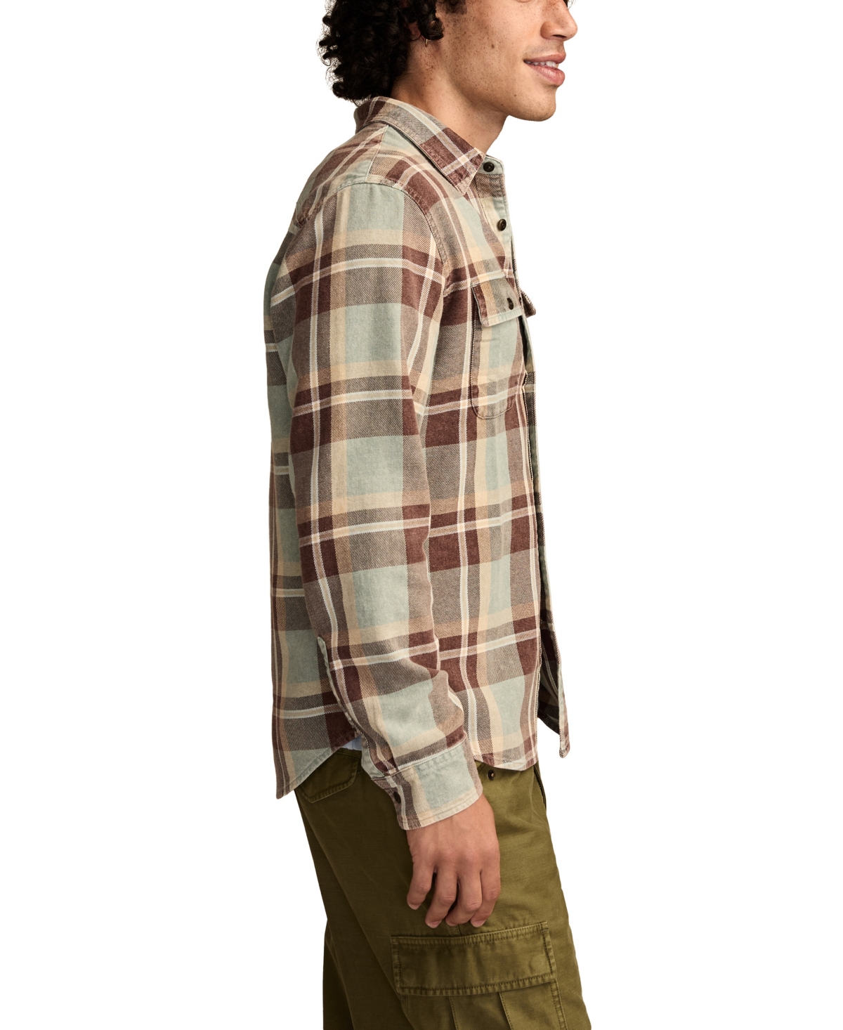 Lucky Brand Men's Long-Sleeve Regular Fit Flannel Shirt
