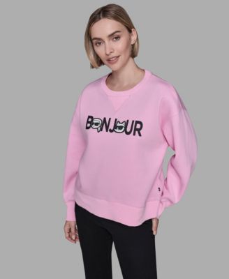 KARL LAGERFELD PARIS - Women's Duo Bonjour Crewneck Sweater
