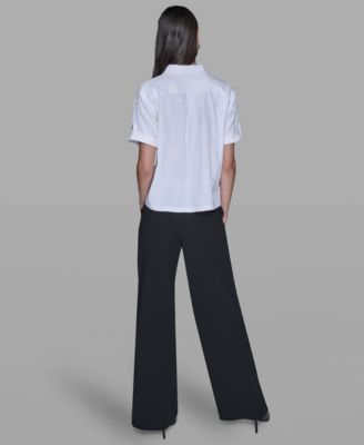 Women's Tonal Embroidered Top