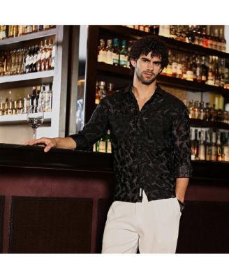 Men's Charcoal Grey Nimbus Dark-Tone Shirt